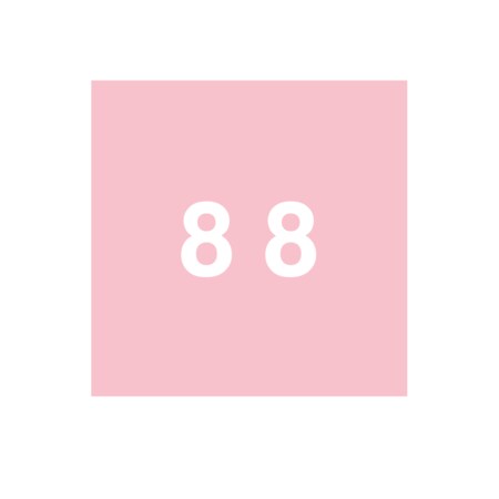 Nevs Ames - Filing Labels - Small - Number 8 1-7/8" x 1-7/8" Pink XN-AL-SM #8